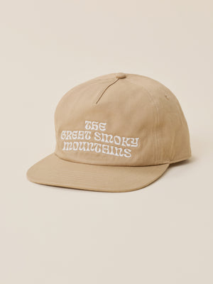 Faherty x Parks Project Smoky Mountains Pinch Front Twill Hat - Elk Brown