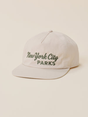Faherty x Parks Project NYC Parks Pinch Front Twill Hat - Khaki