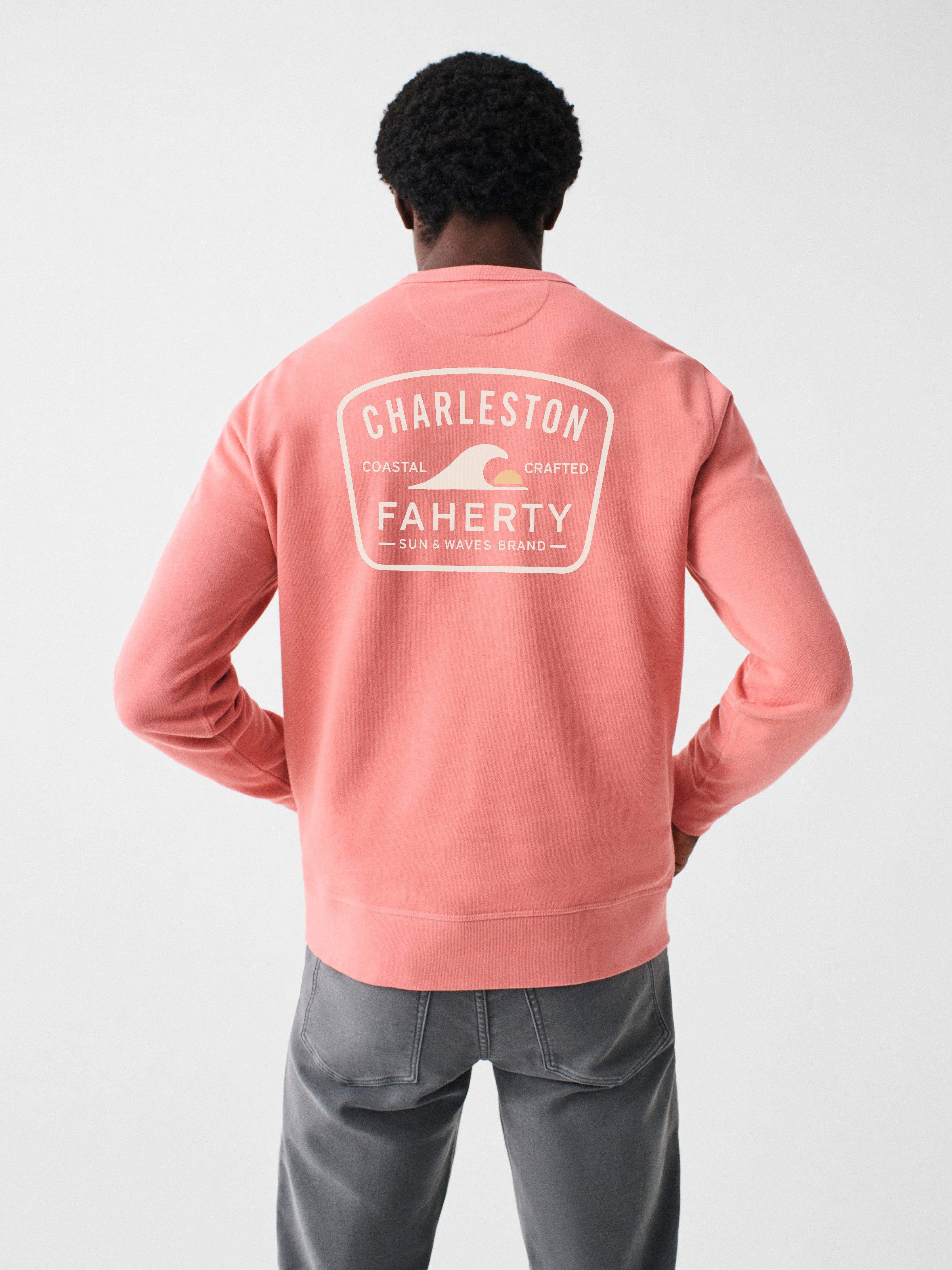 Charleston Long-Sleeve Terry Crewneck - Faded Flag