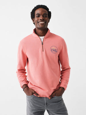 Charleston Long-Sleeve Terry Quarter Zip - Faded Flag