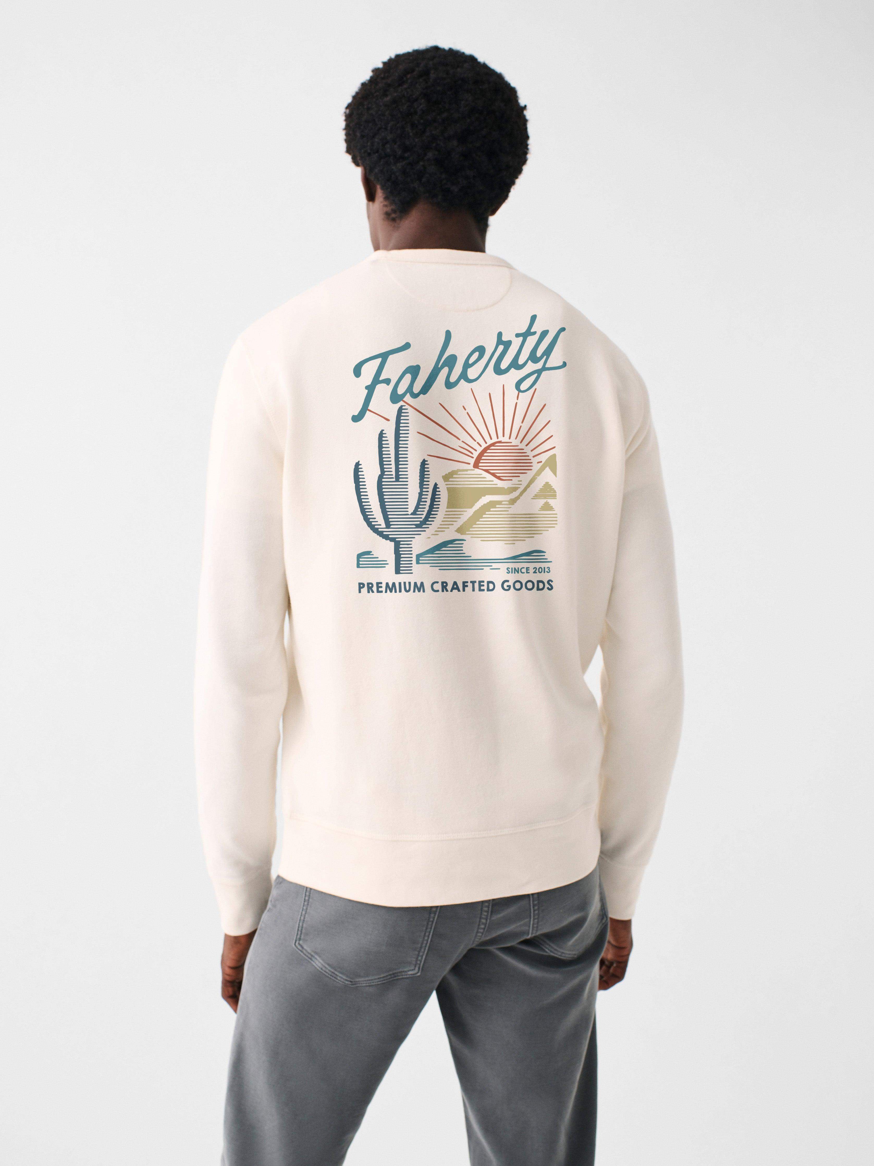 Scottsdale Long-Sleeve Terry Crewneck - Solar White