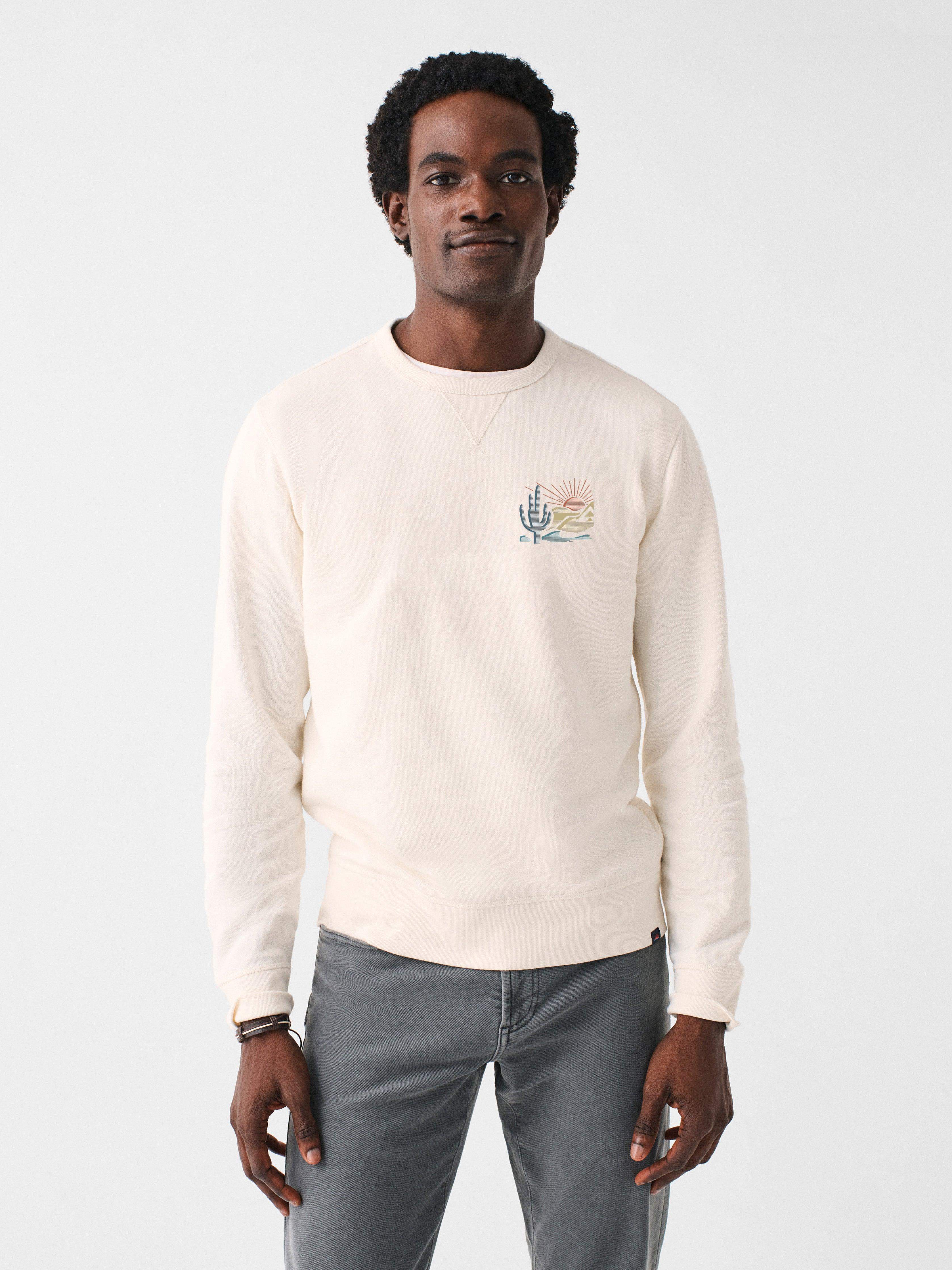 Scottsdale Long-Sleeve Terry Crewneck - Solar White