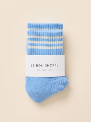 Le Bon Shoppe Girlfriend Socks - Parisian Blue