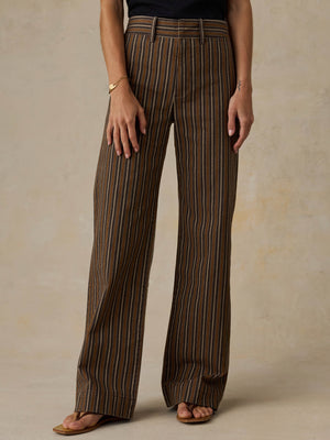 Twill Tide Slim Straight Pant - Maple Cove Stripe