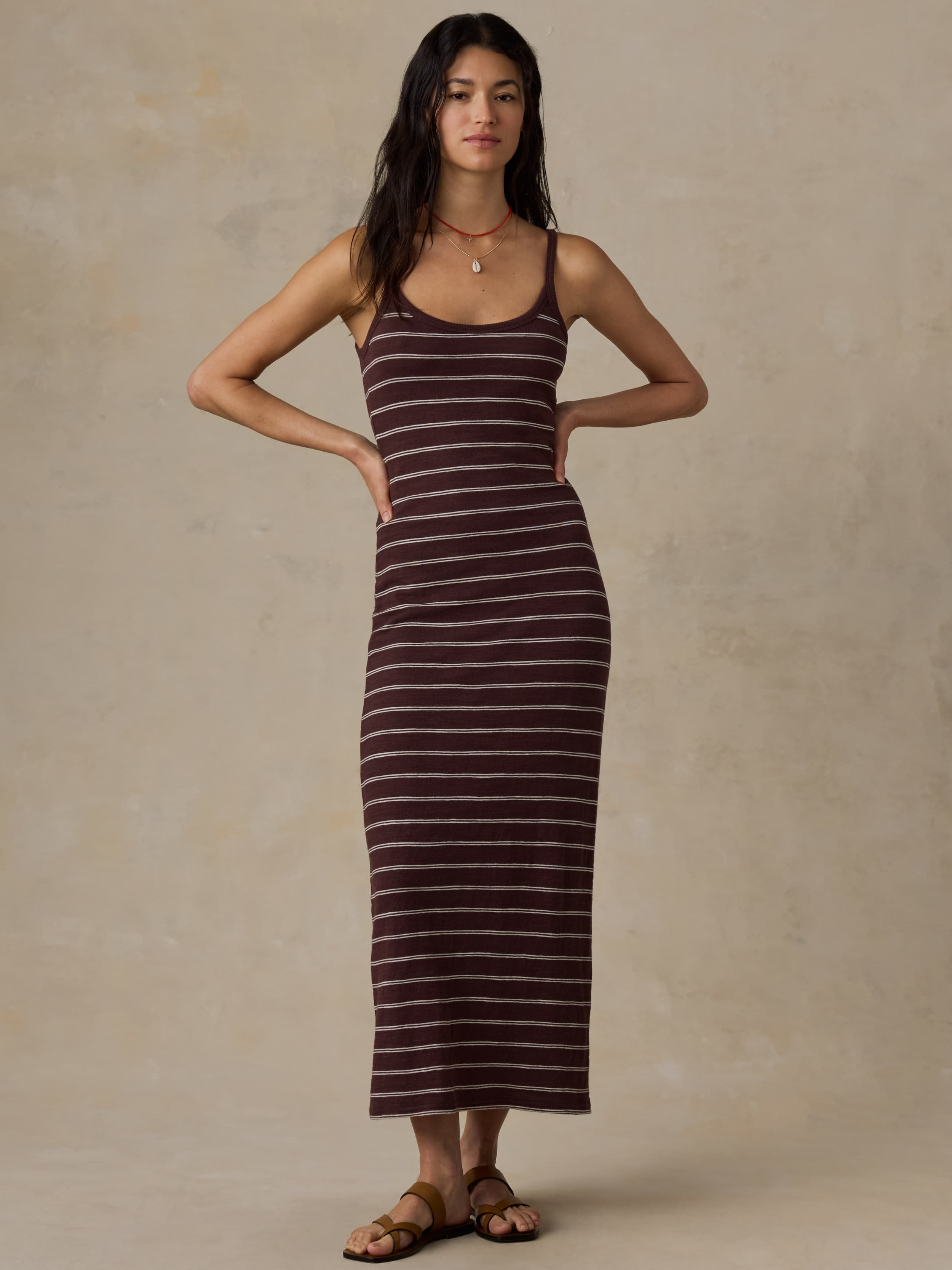 Faherty Women's Sunwashed Slub Tank Dress