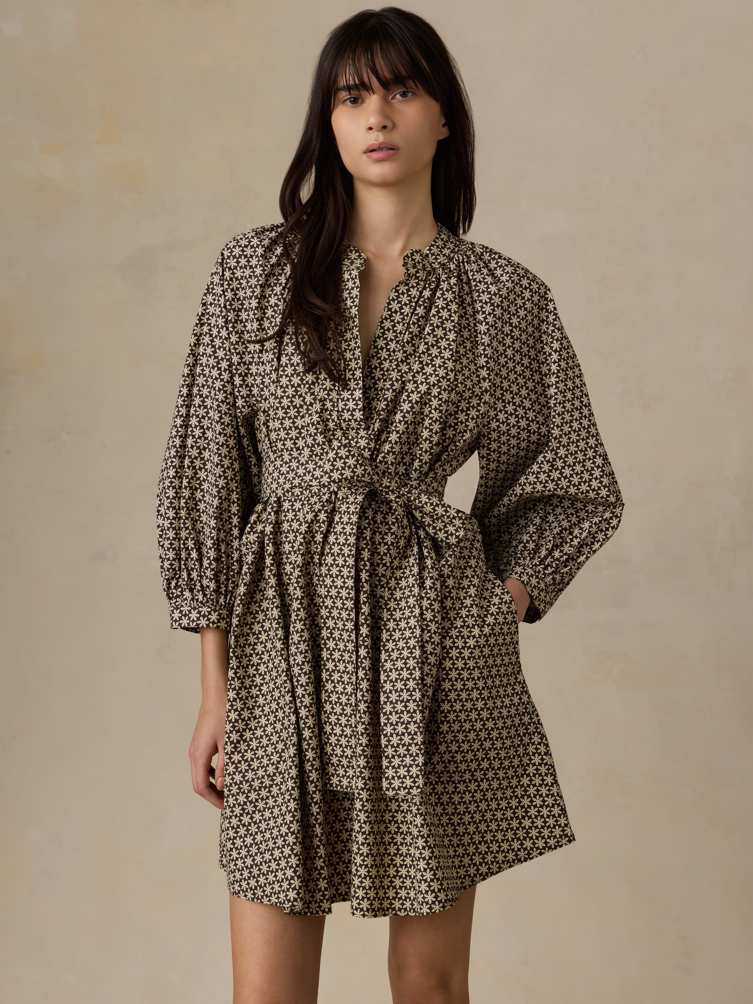 faherty mini dress Women's Sun Strider Linen Miley Dress