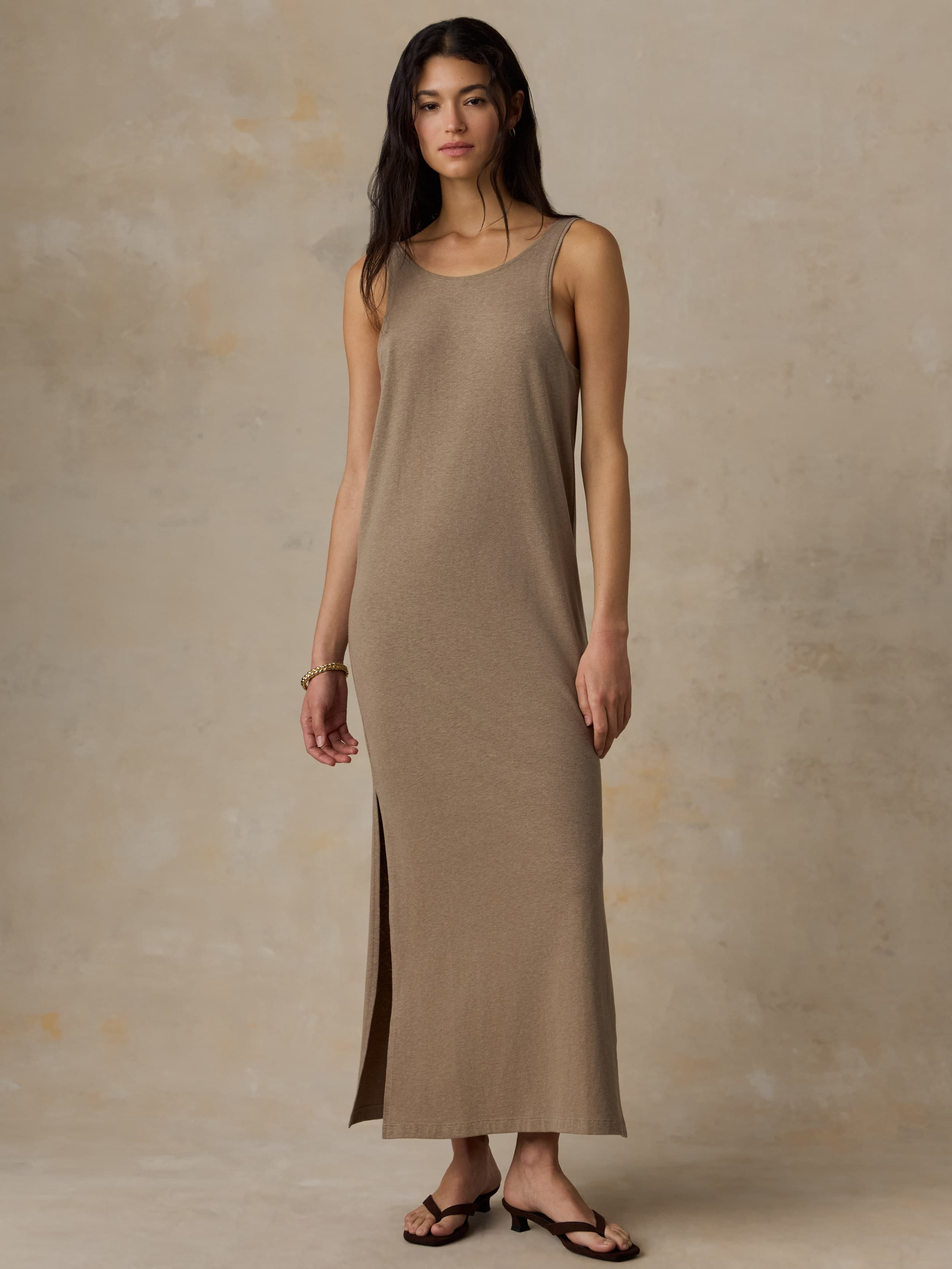 Faherty Women's Cotton Hemp Tank Dress