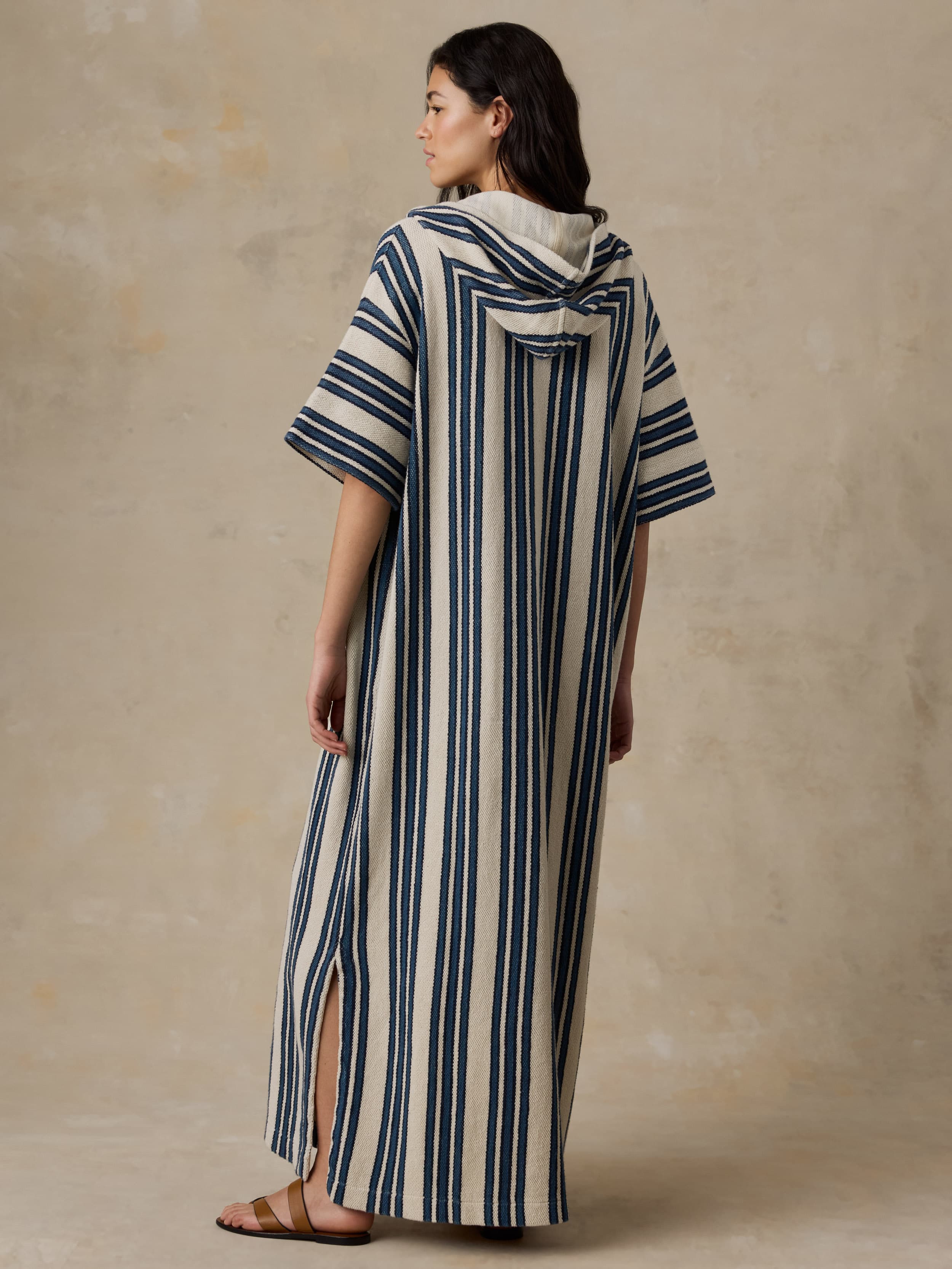 design history striped maxi dress The Oria Stripe Maxi Dress In Marmalade Evergreen/sky