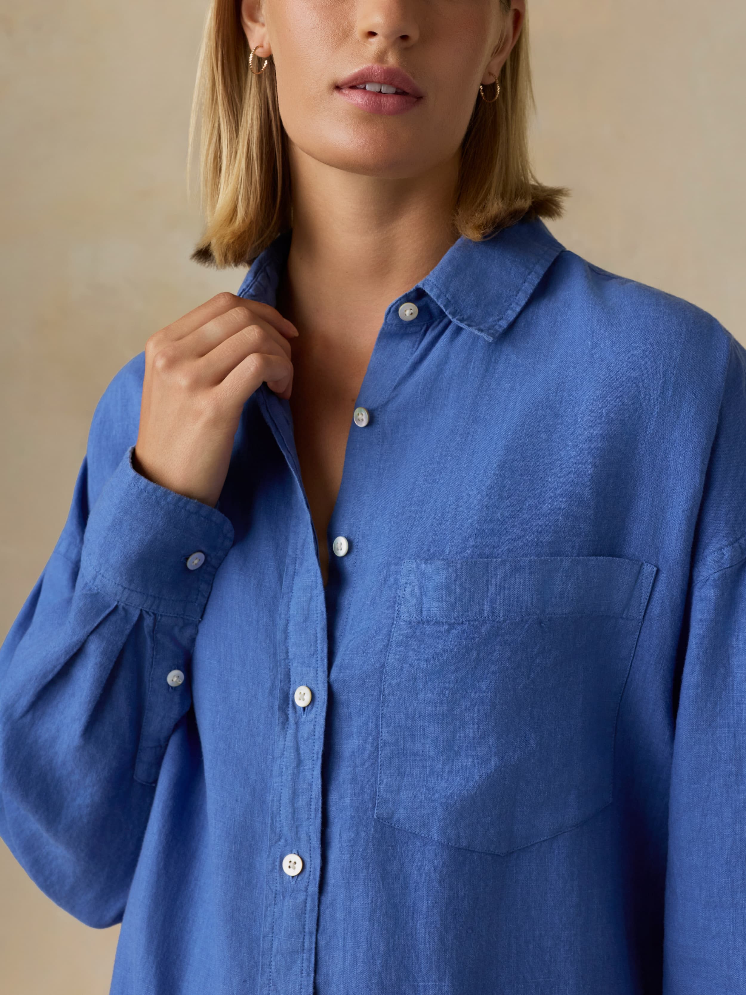 faherty linen laguna dress Faherty Laguna Linen Mini Shirtdress