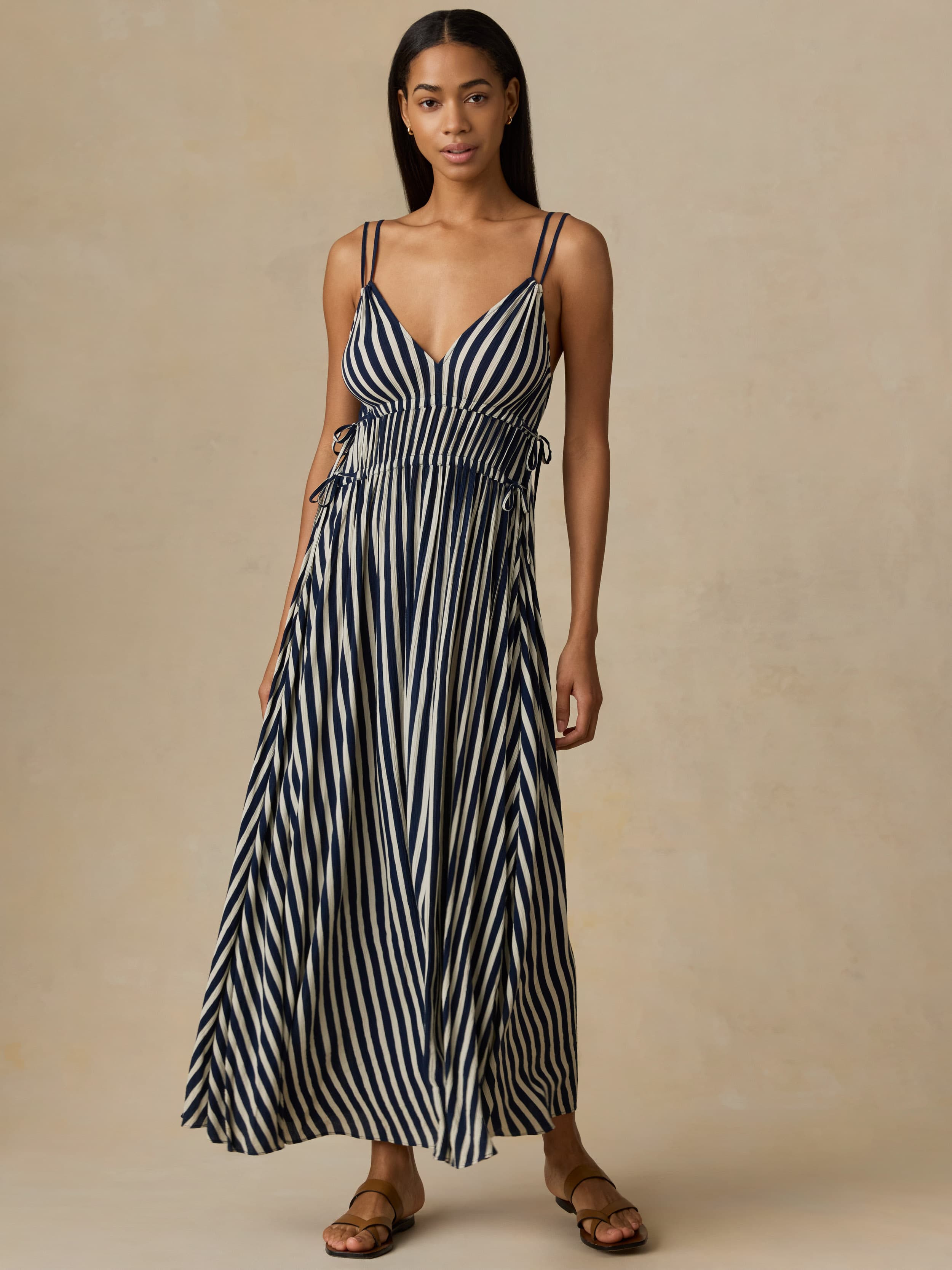 Faherty Women's Sunbeam Dress - Spellbound Coastal Stripe, Size XS, Viscose