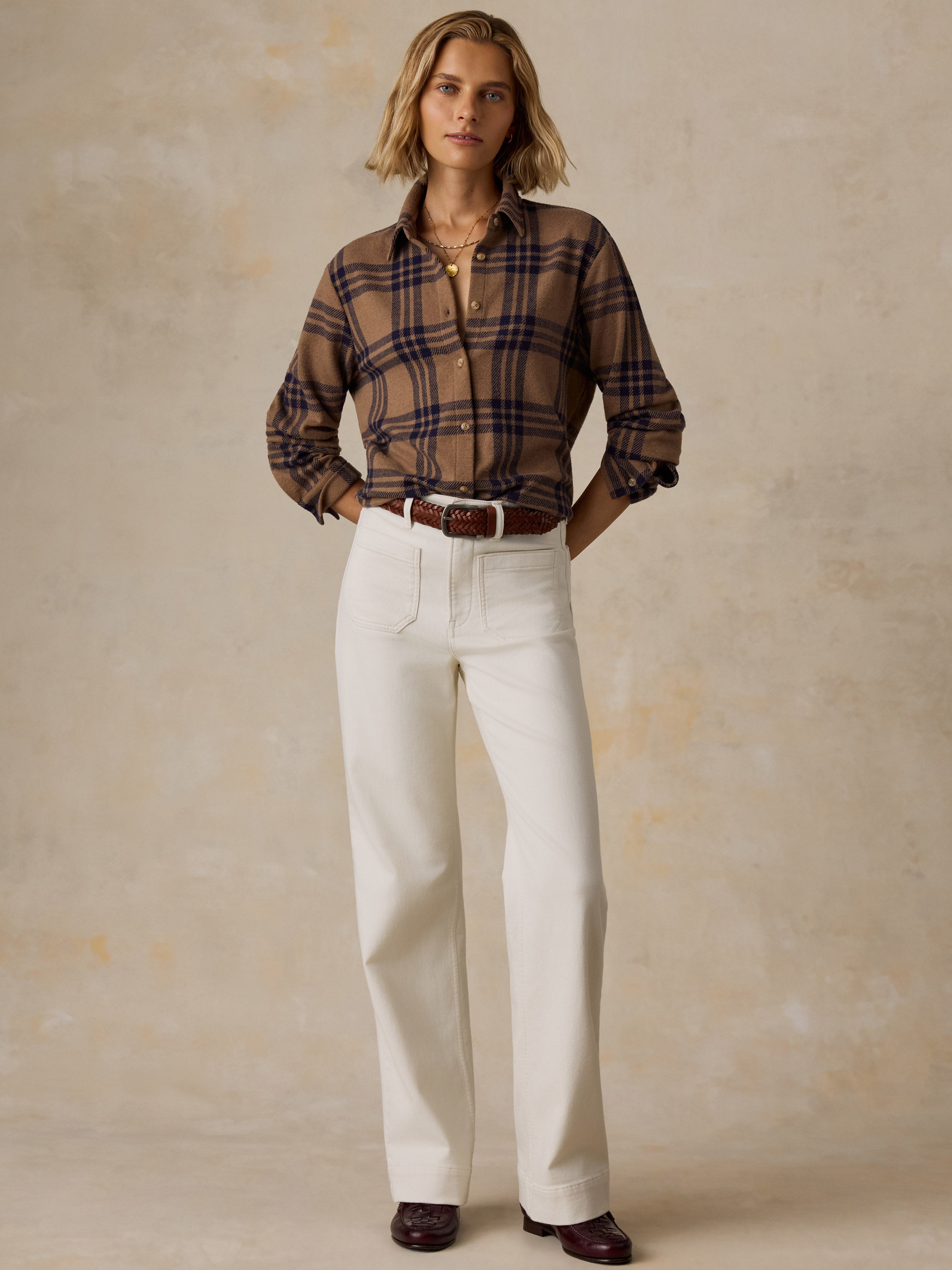 Legend Sweater Classic Shirt - Saddle Back Plaid