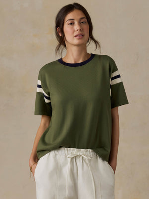 Sport Jersey Throwback Tee - Clover Varsity