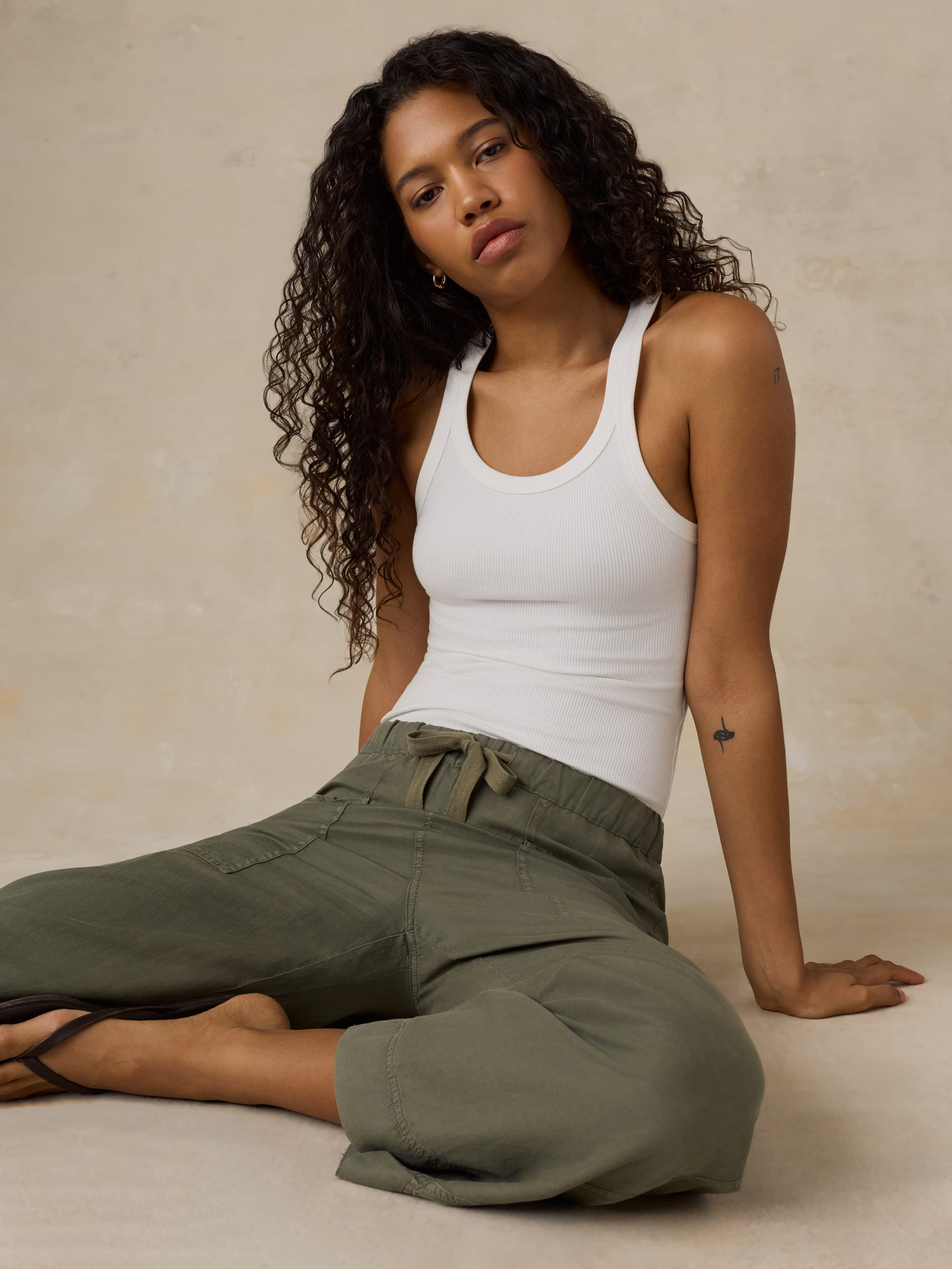 Surfside Rib Tank - White | Faherty Brand