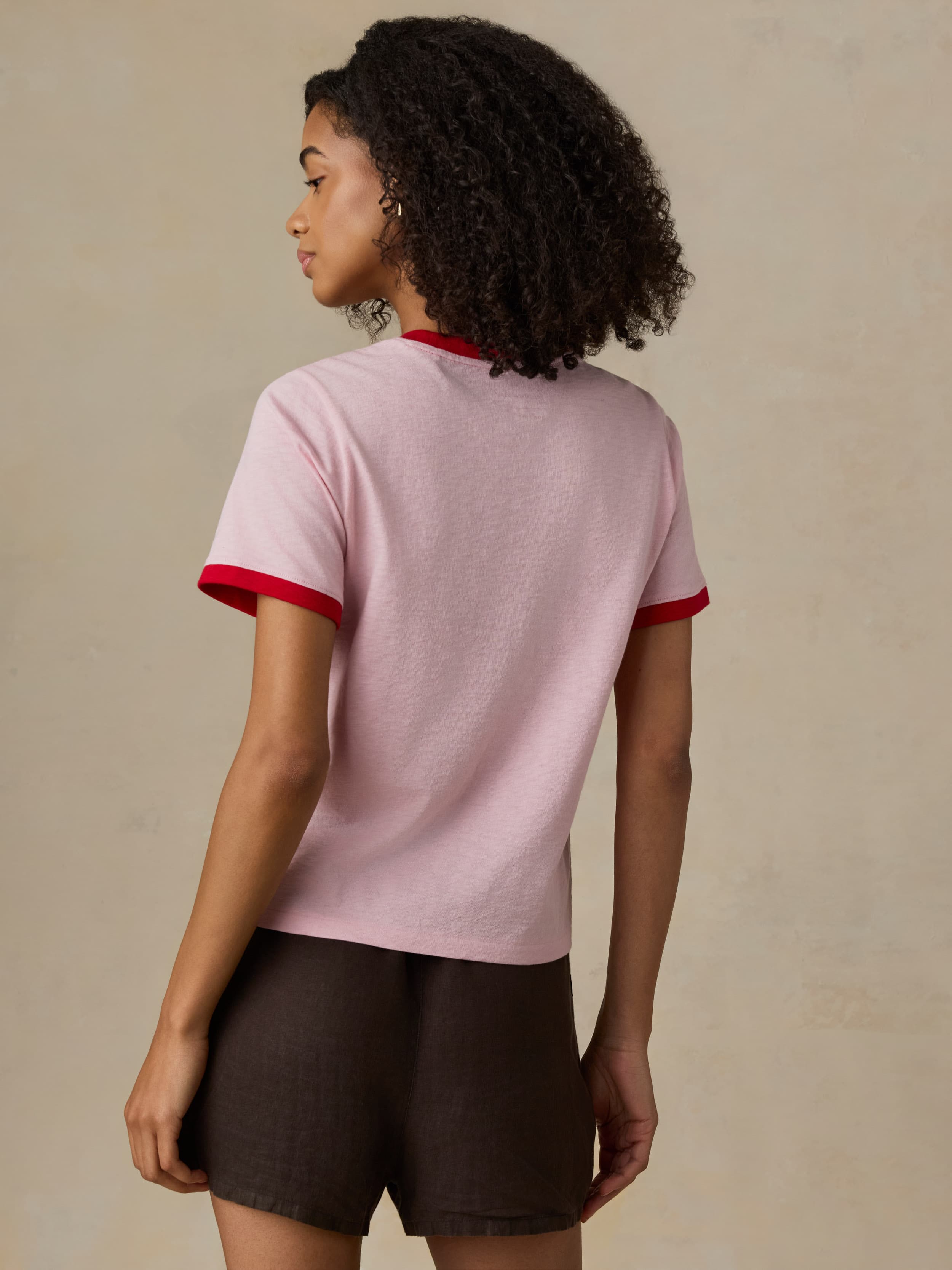 Sunwashed Regenerative Tee - Vintage Rose | Faherty Brand