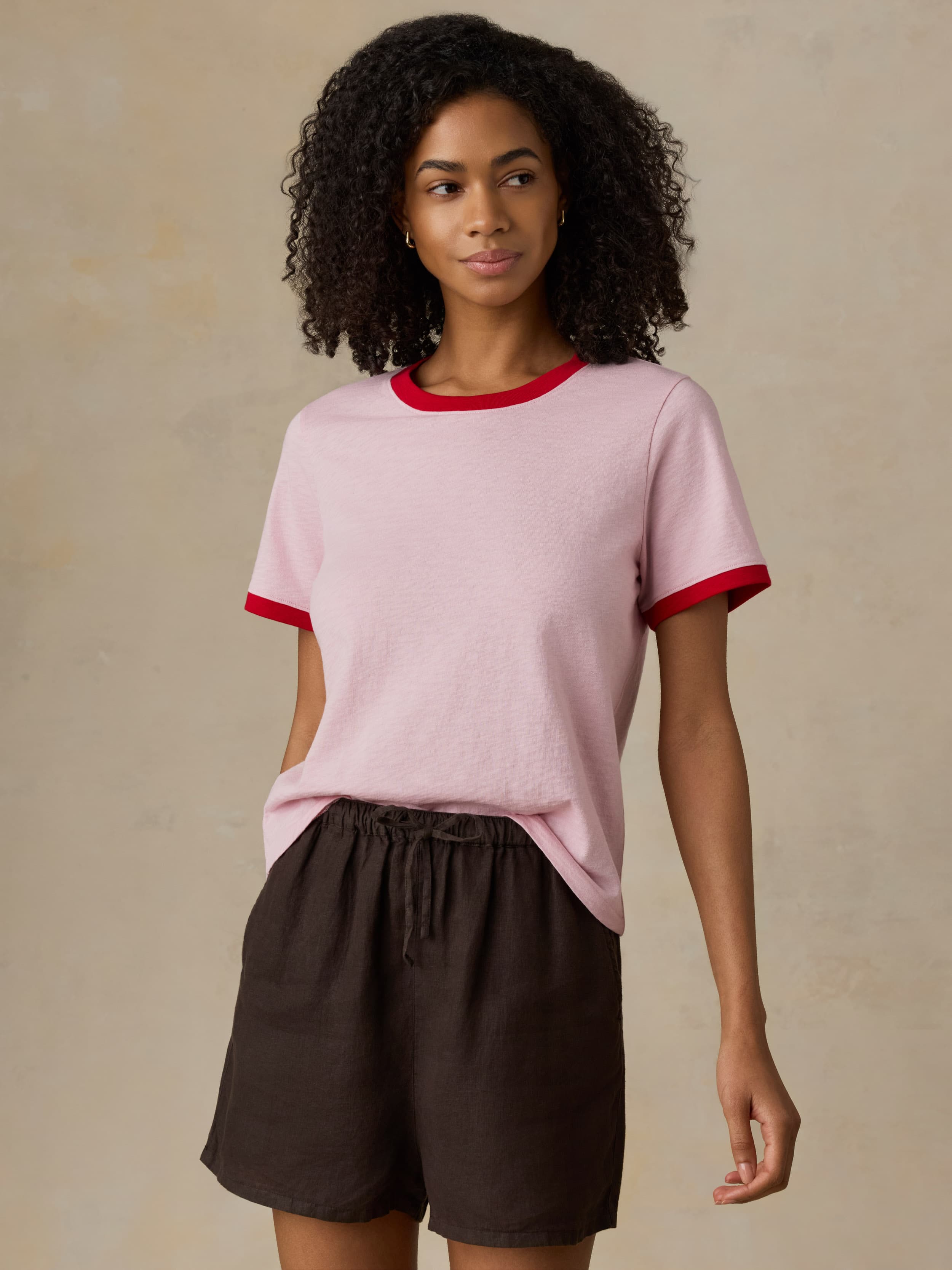 Sunwashed Regenerative Tee - Vintage Rose | Faherty Brand