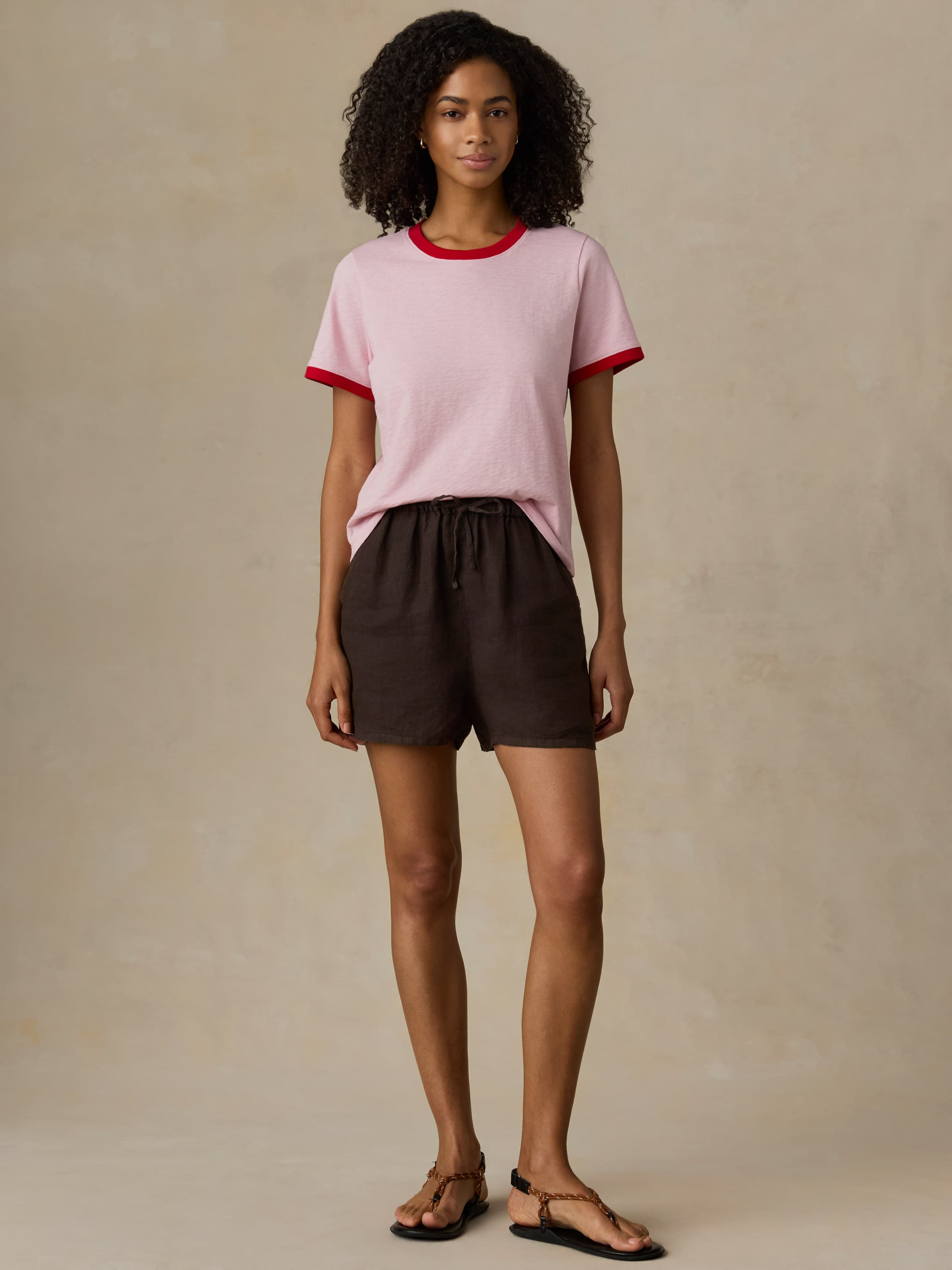 Sunwashed Regenerative Tee - Vintage Rose | Faherty Brand