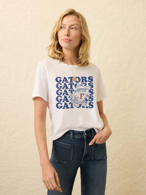 University of Florida Sunwashed Essential Tee - White