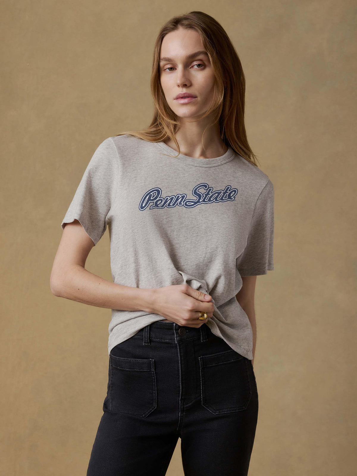 Penn State Sunwashed Regenerative Tee - Island Dune Heather, image 1 of 1