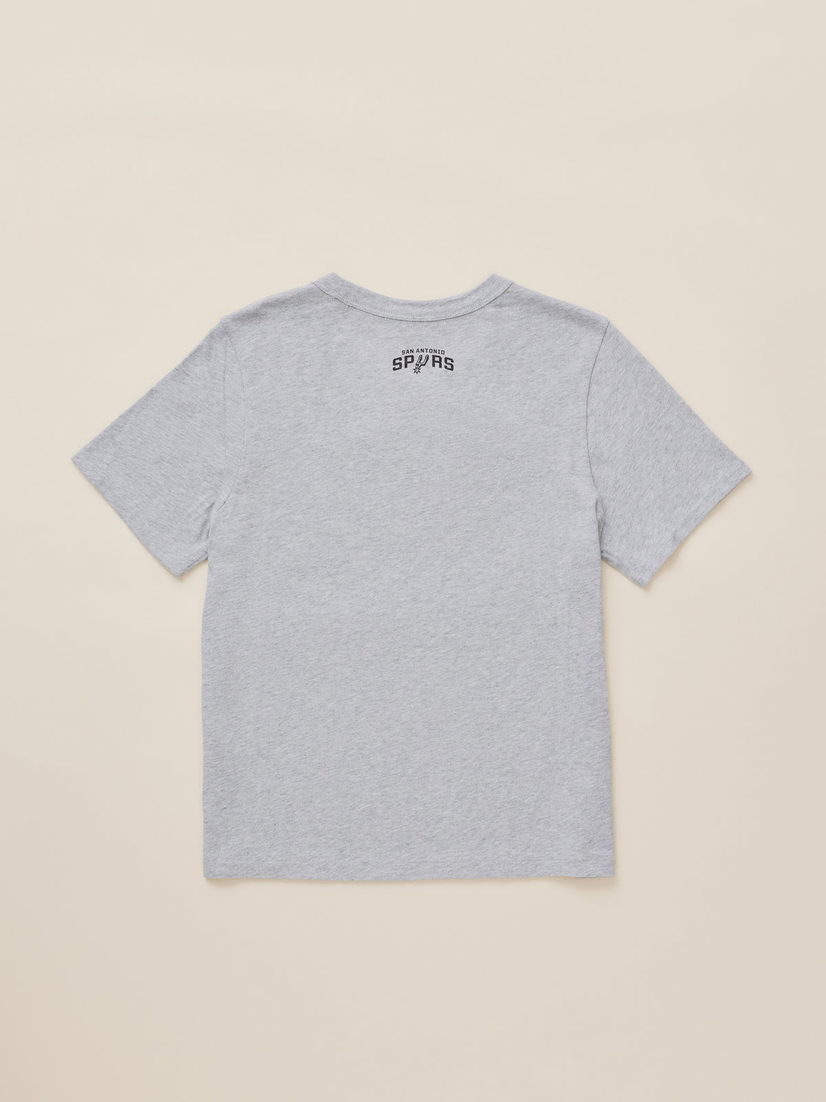 A grey San Antonio Spurs tee viewed from behind , image 4 of 4