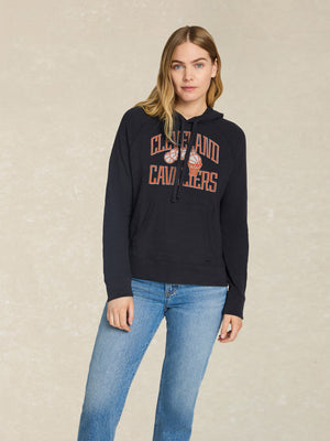 Cleveland Cavaliers Sunwashed Organic Hoodie - Washed Black
