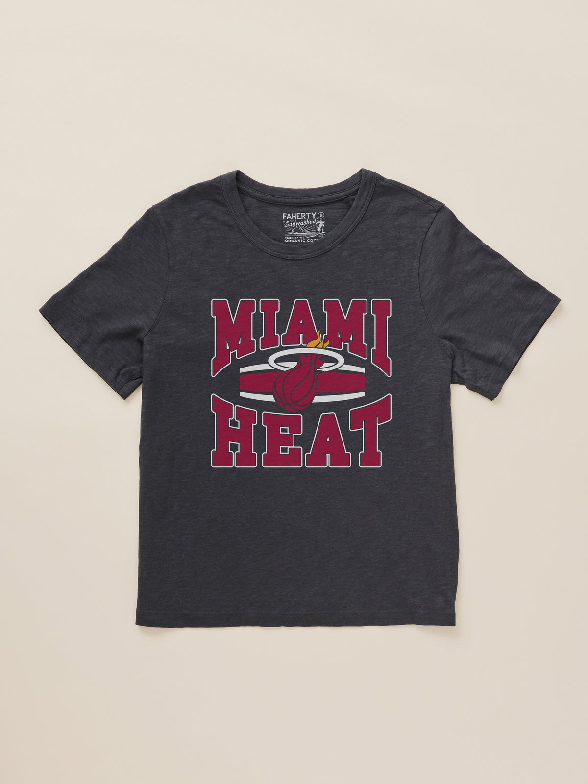 A black Miami Heat tee, image 2 of 2