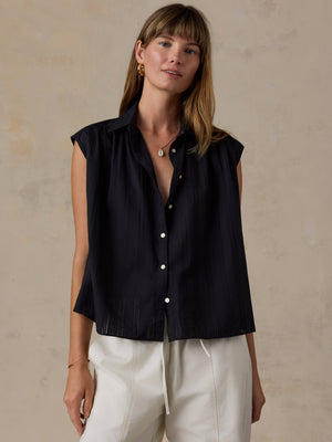 Heirloom Dobby Lucia Top - Black