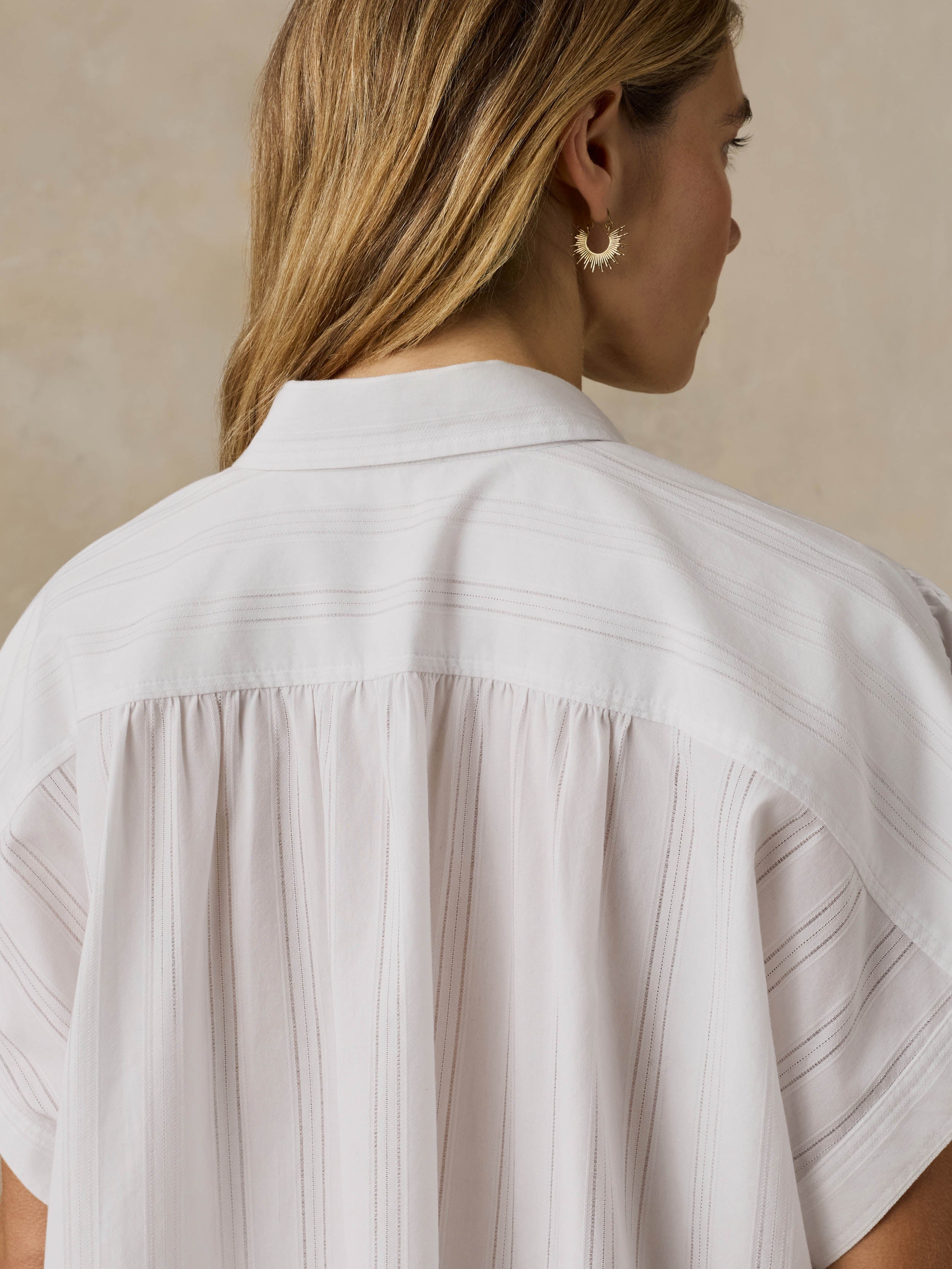 Heirloom Dobby Lucia Top - White | Faherty Brand