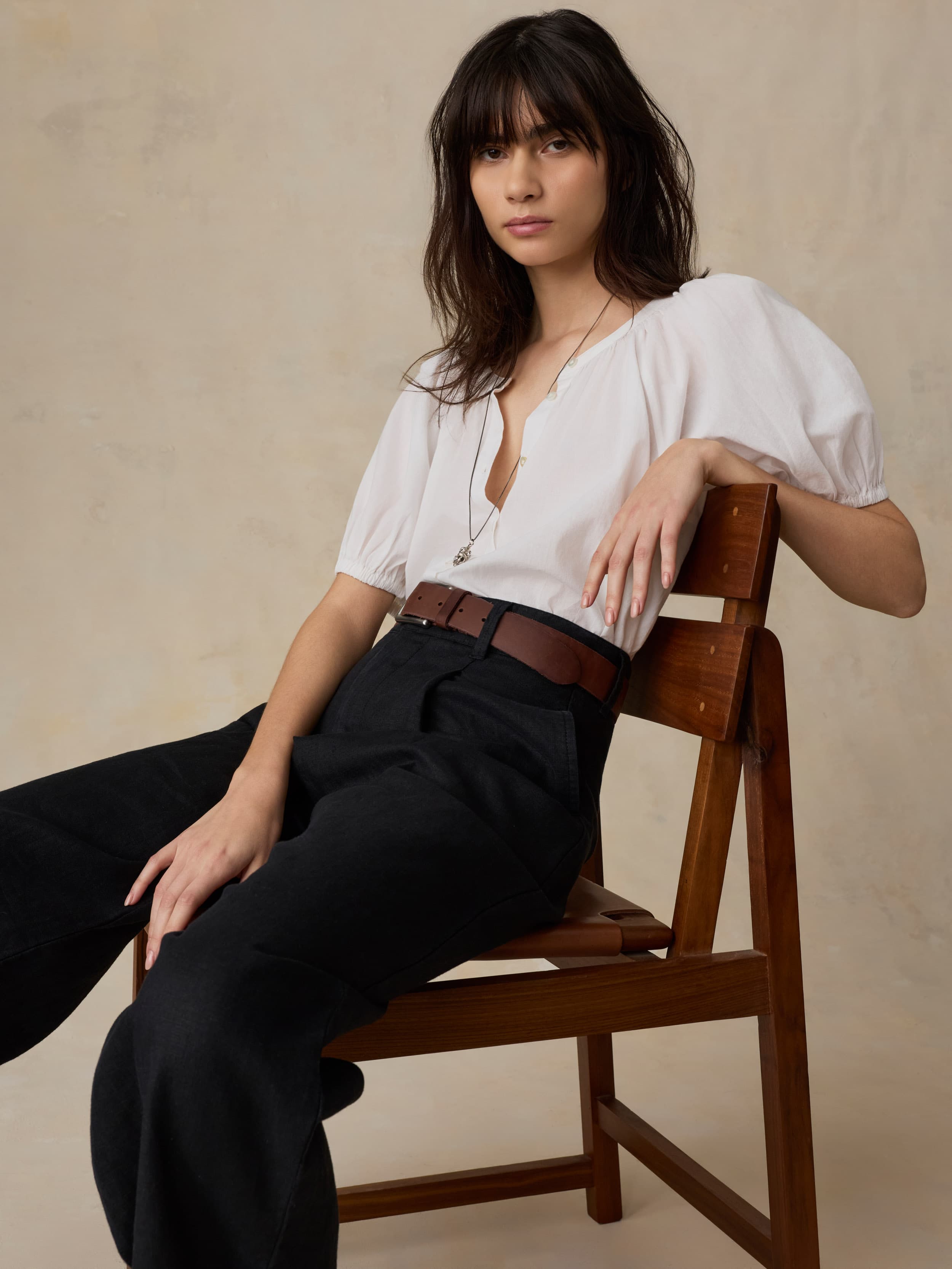 Voile Lettie Top - White | Faherty Brand