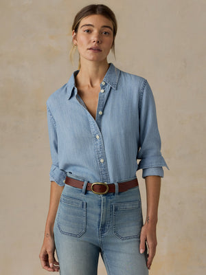 Tried & True Chambray Shirt - Mid Wash