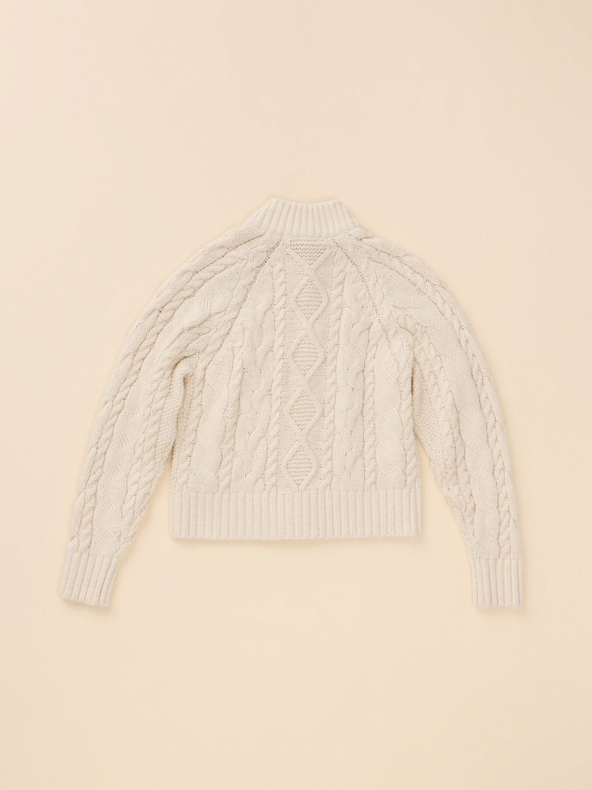 Off-white cardigan viewed from behind , image 7 of 7