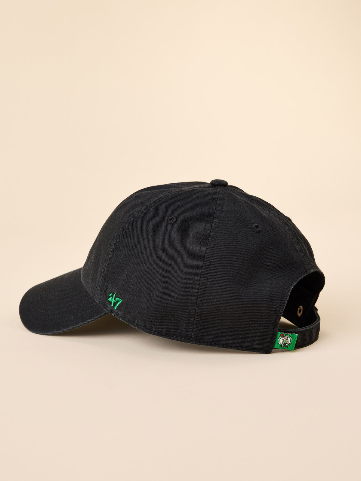 A black Boston Celtics hat, image 3 of 3