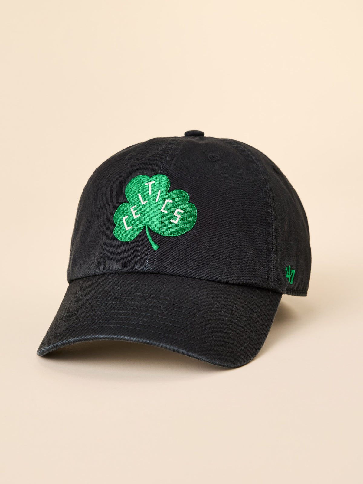 A black Boston Celtics hat, image 1 of 3