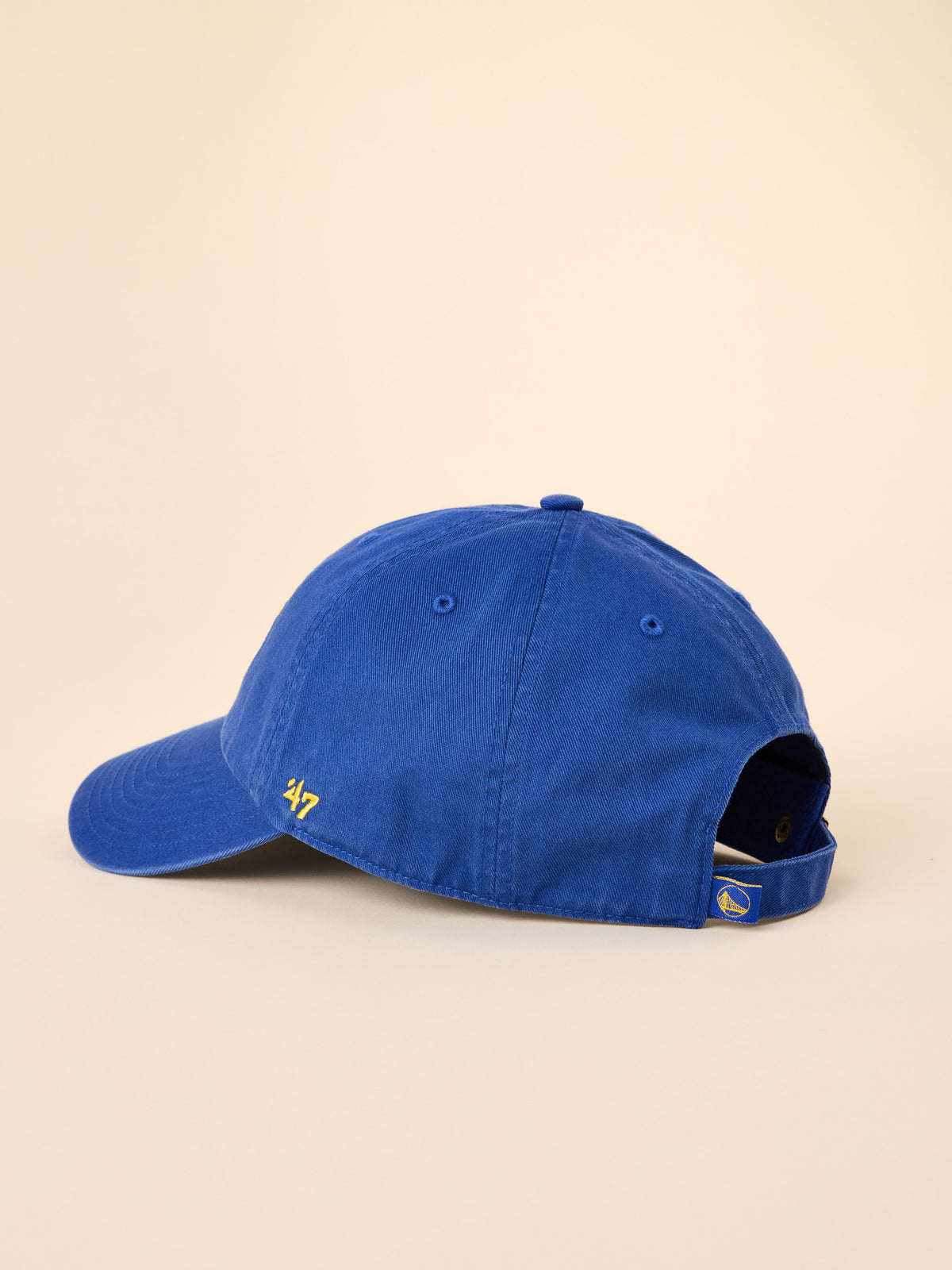 A royal blue Golden State Warriors hat, image 3 of 3
