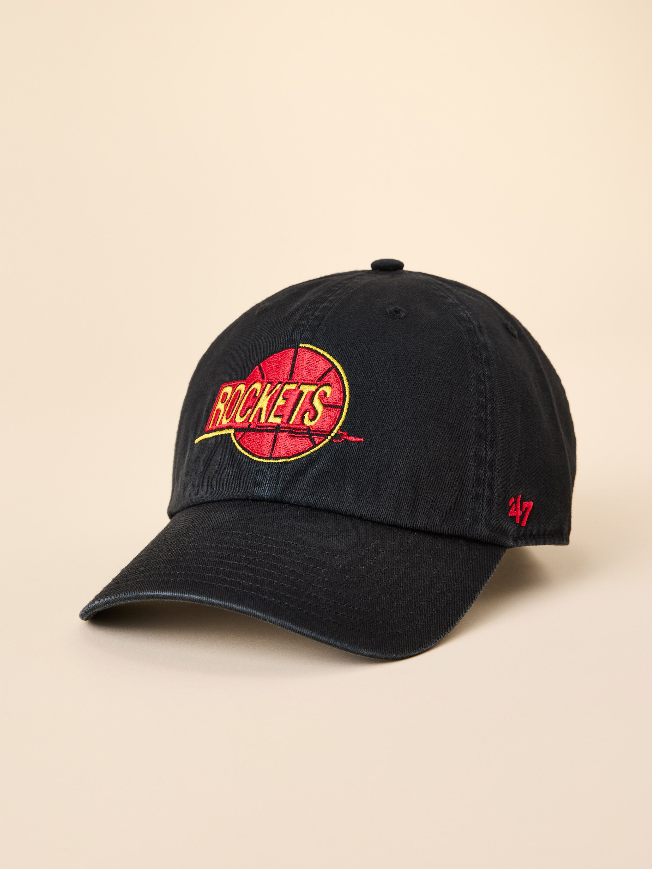A black Houston Rockets hat