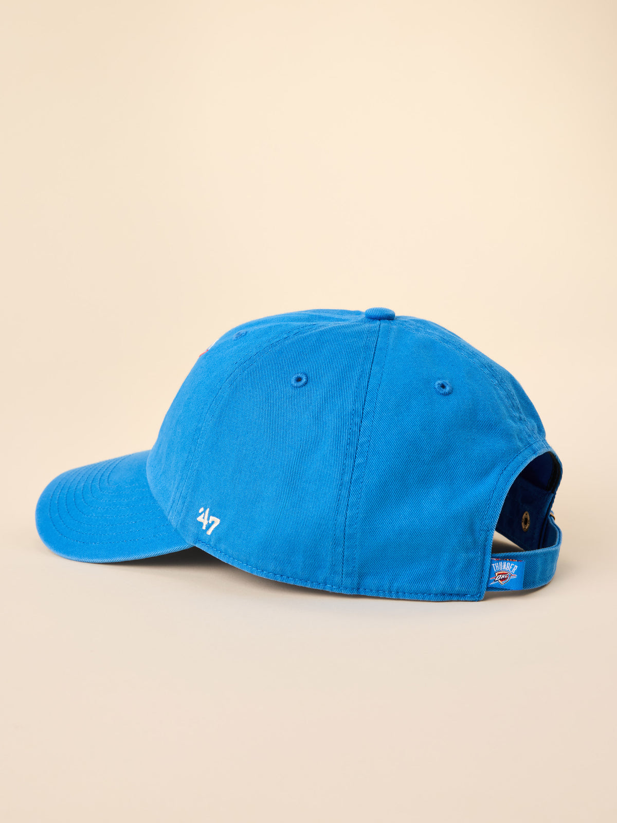 A bright Blue OKC Thunder hat, image 3 of 3