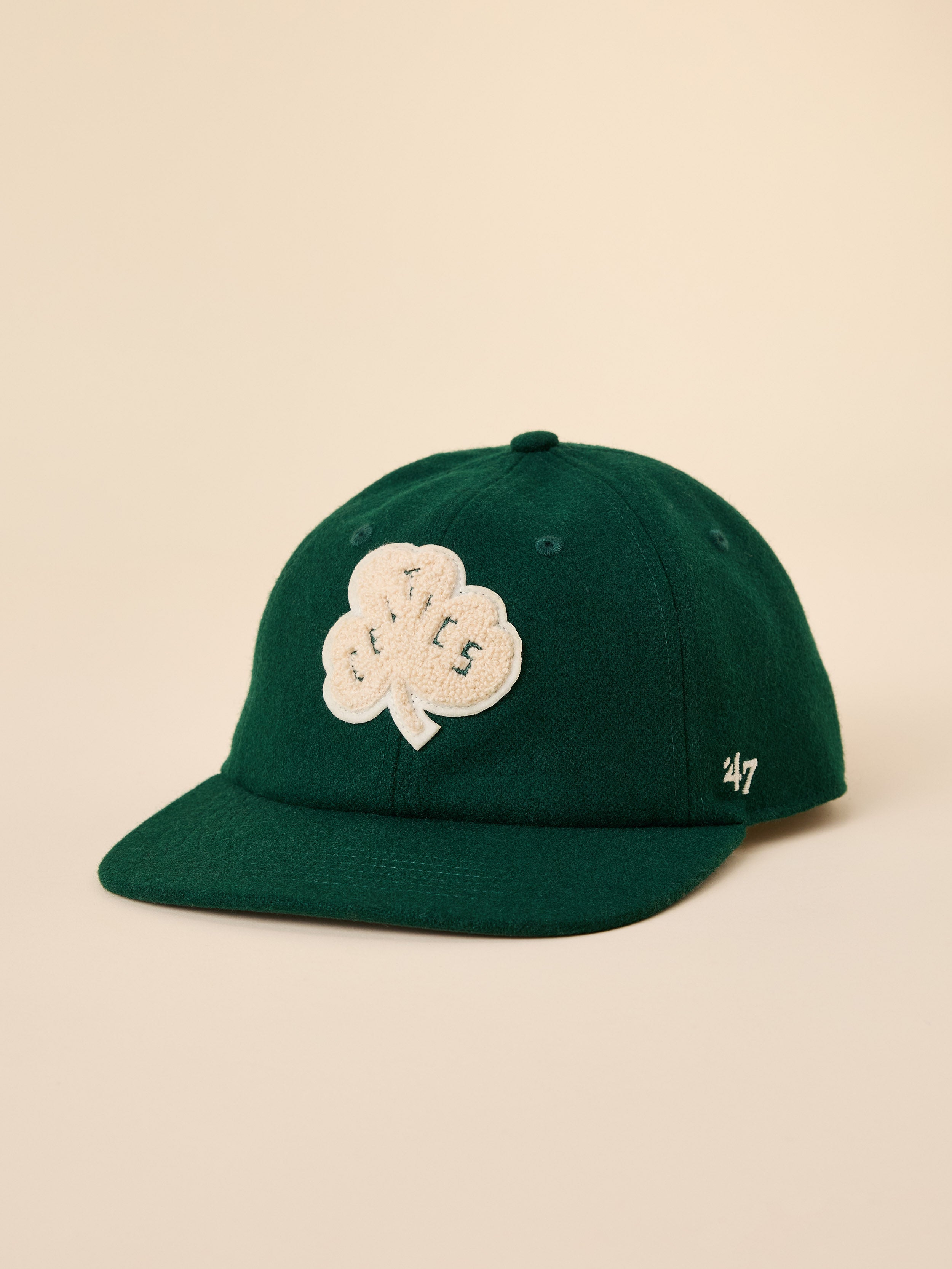 A green Boston Celtics hat