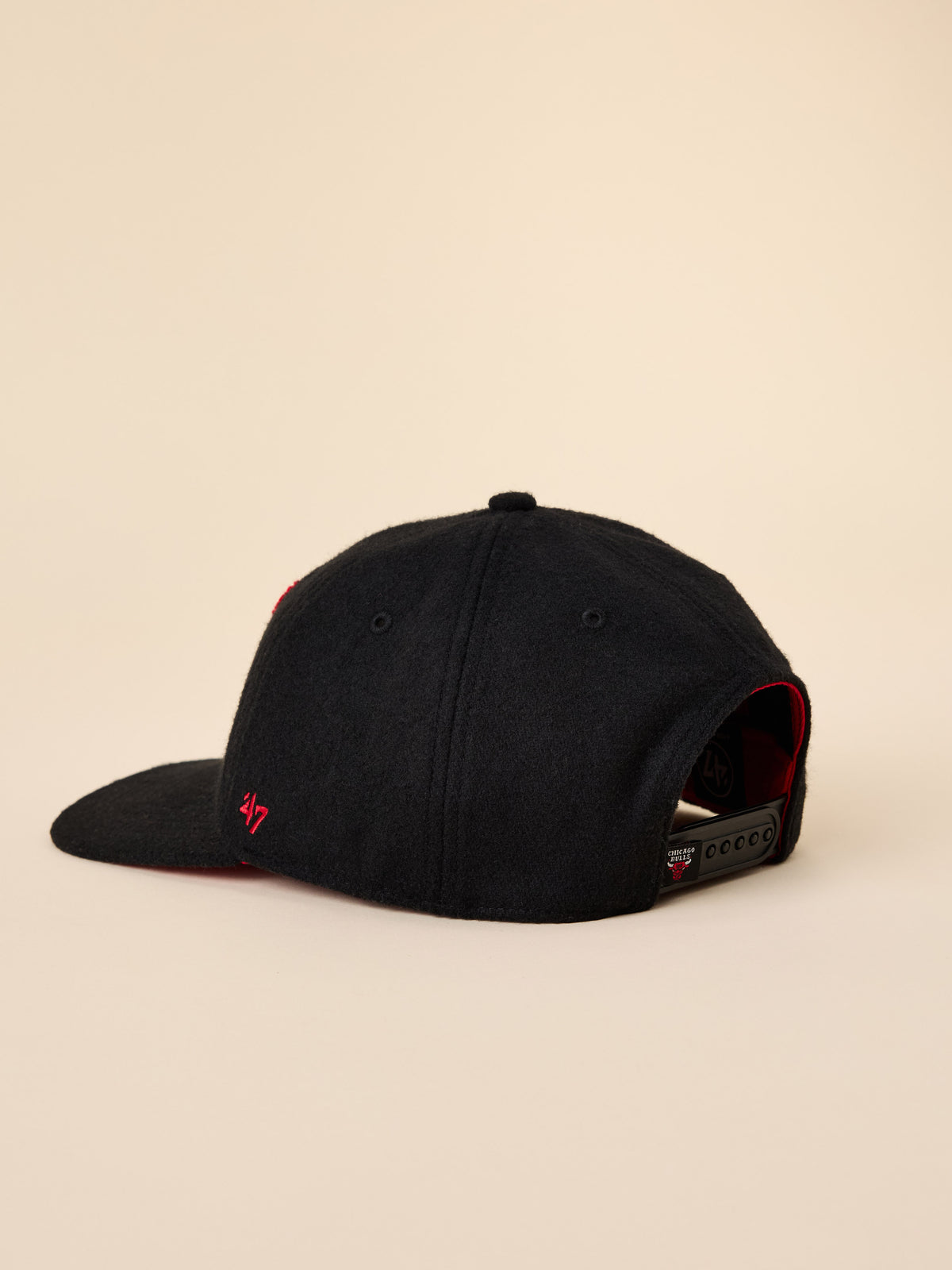 A black Chicago Bulls hat, image 3 of 3