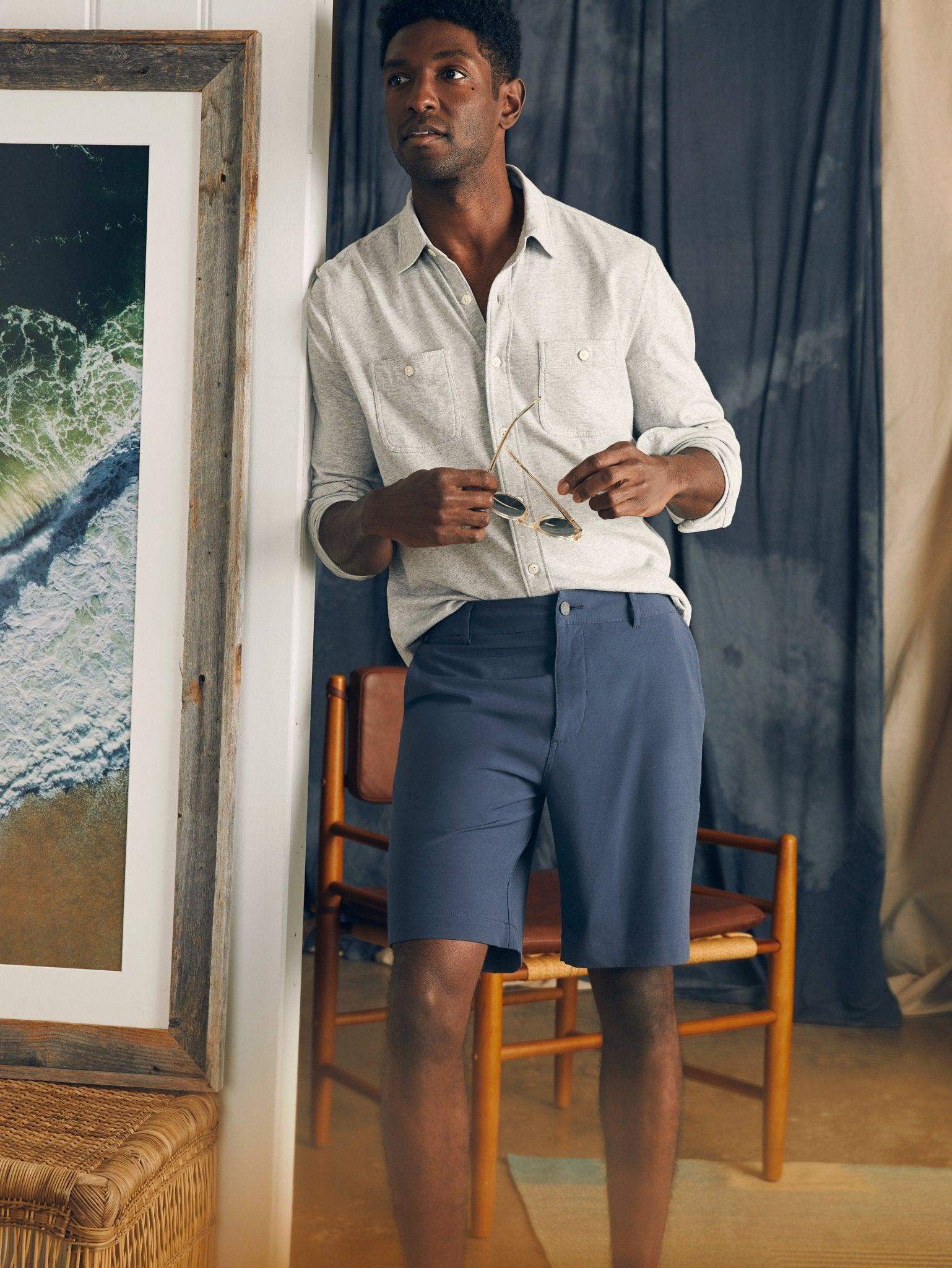 All Day Shorts (9" Inseam) - Dark Blue Nights - Faherty Brand