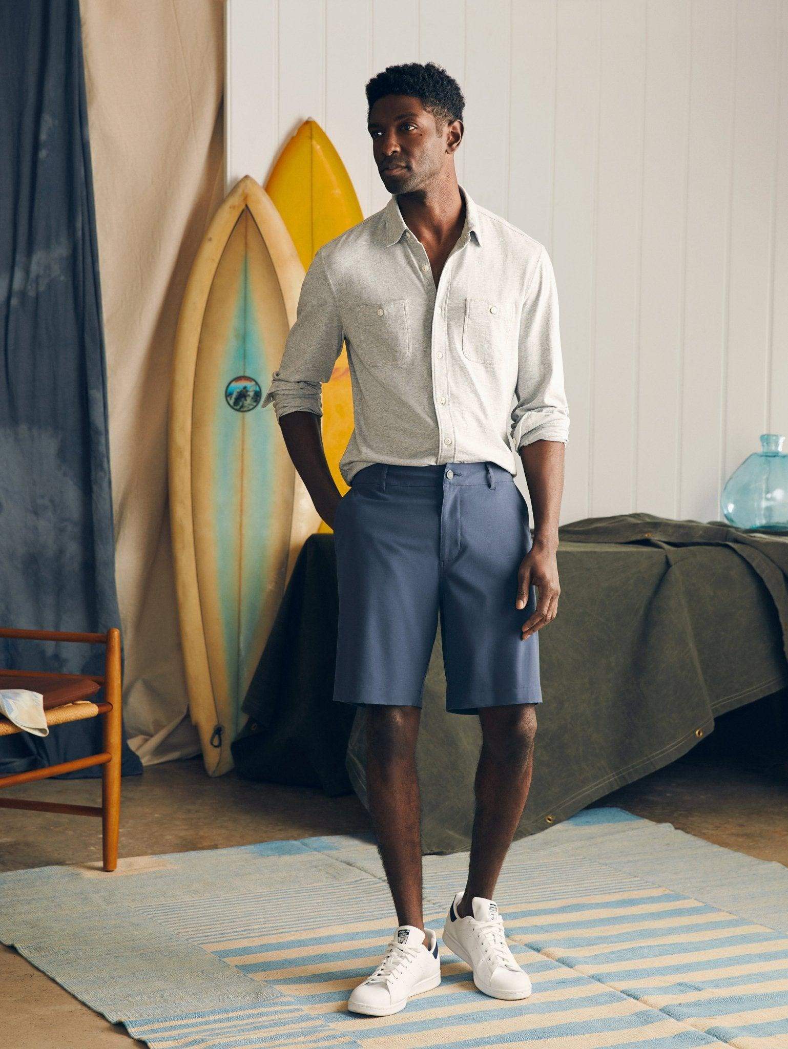 All Day Shorts (9" Inseam) - Dark Blue Nights - Faherty Brand