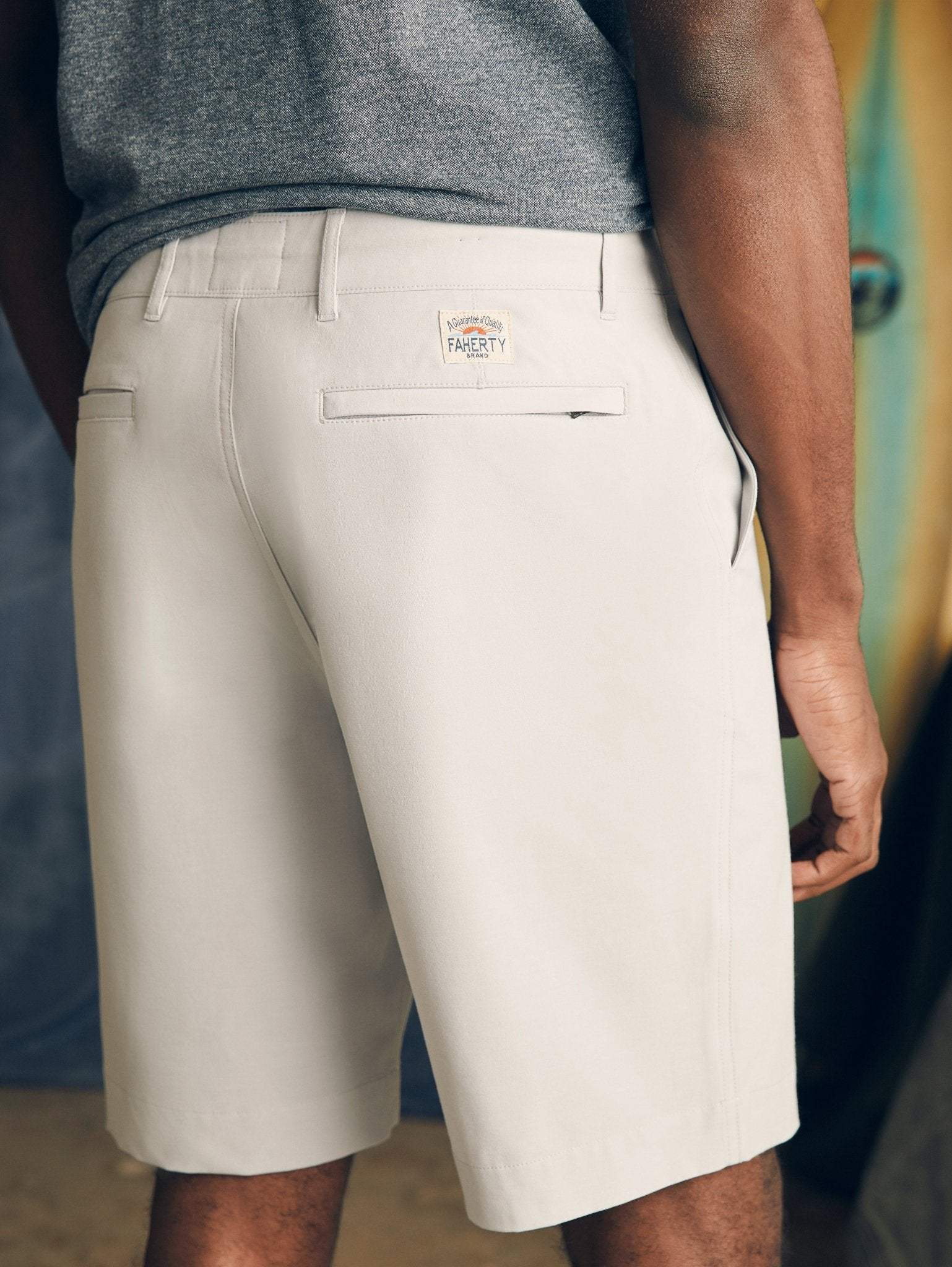 All Day Shorts (9" Inseam) - Stone - Faherty Brand