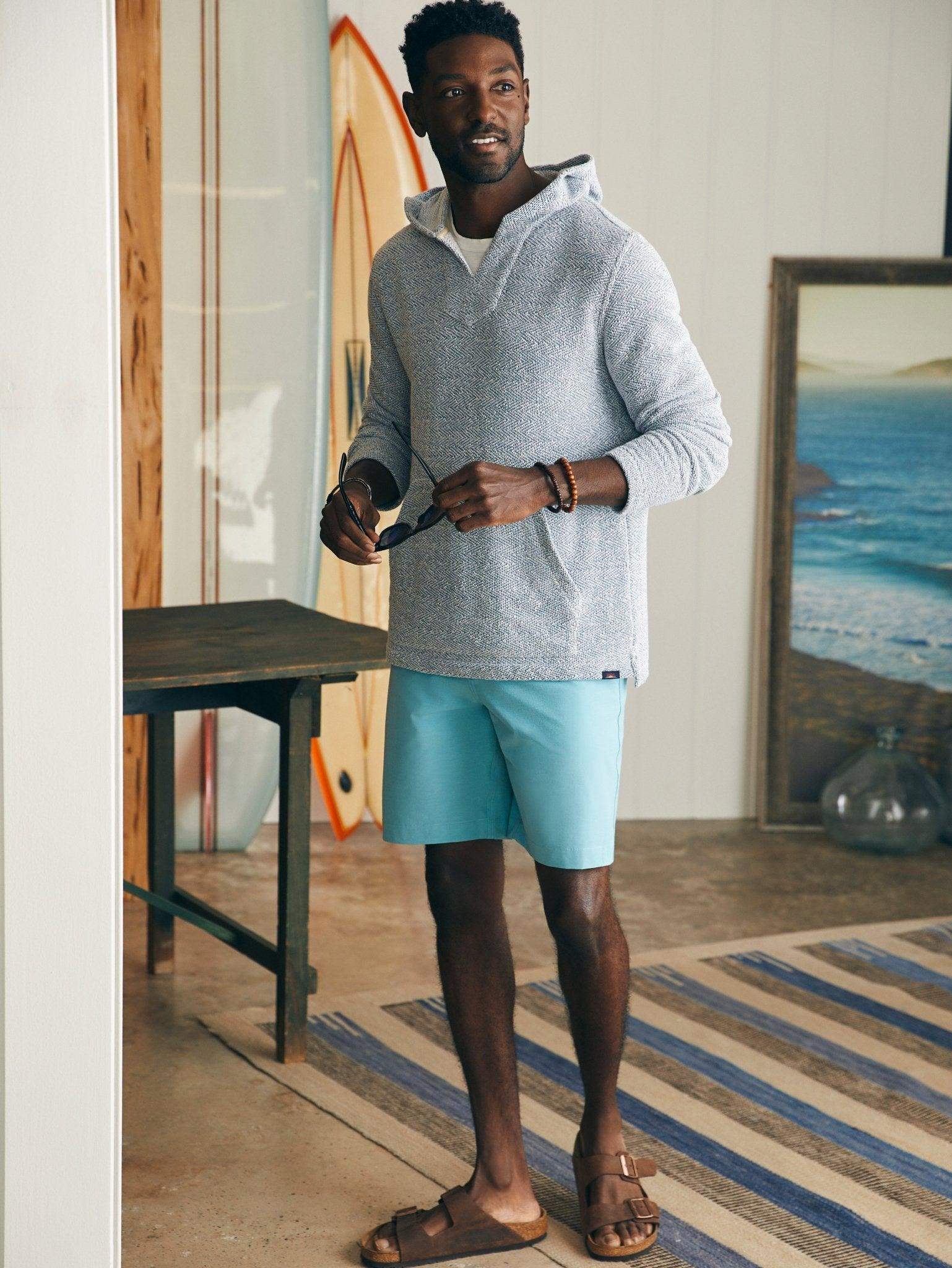 All Day Shorts (9" Inseam) - Turquoise Sky - Faherty Brand