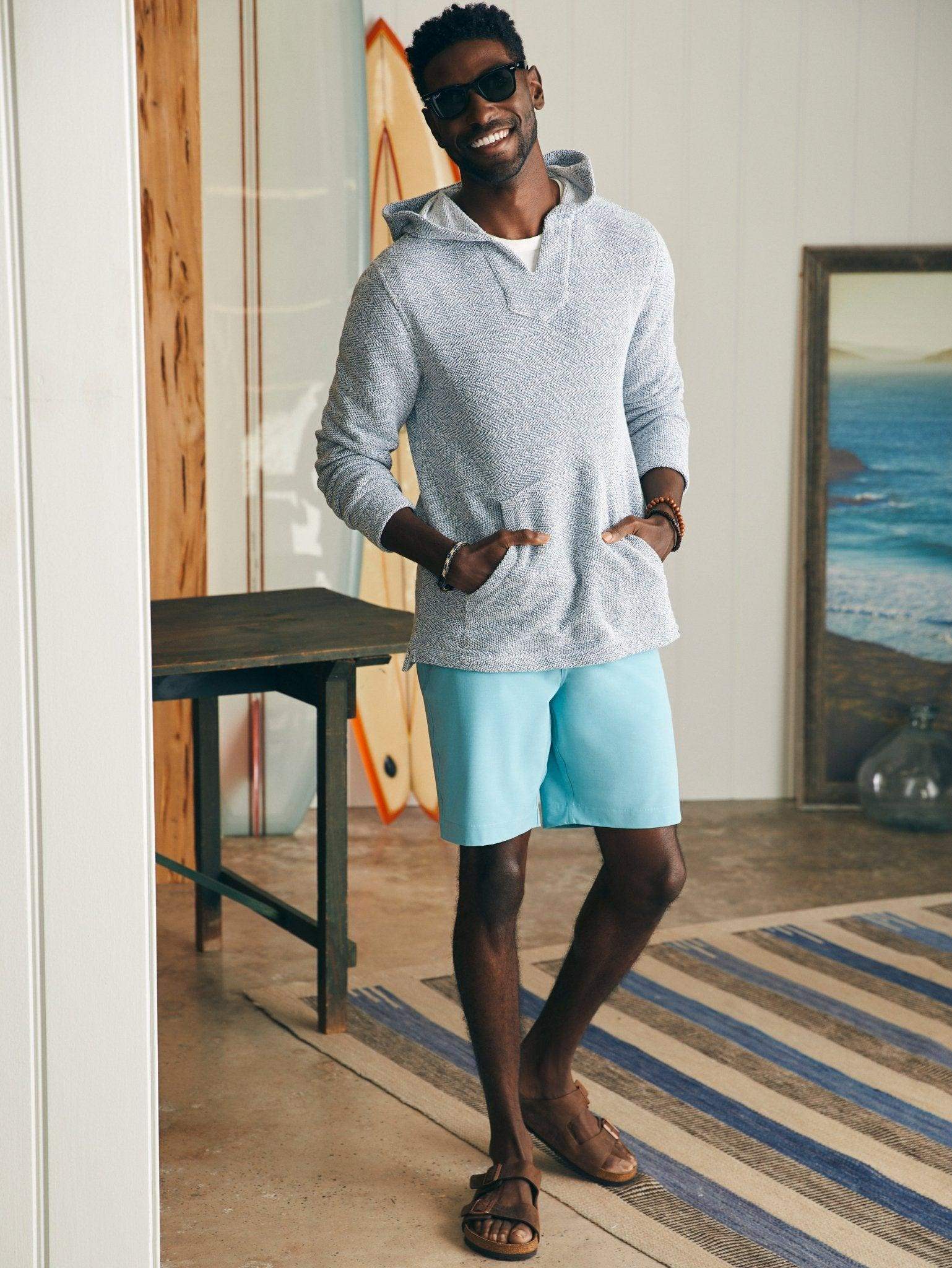All Day Shorts (9" Inseam) - Turquoise Sky - Faherty Brand