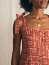 Anna Kahalekulu Kendall Dress - Red Naupaka - Faherty Brand