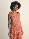 Anna Kahalekulu Kendall Dress - Red Naupaka - Faherty Brand