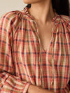 Annalise Blouse - Sunset Gingham - Faherty Brand