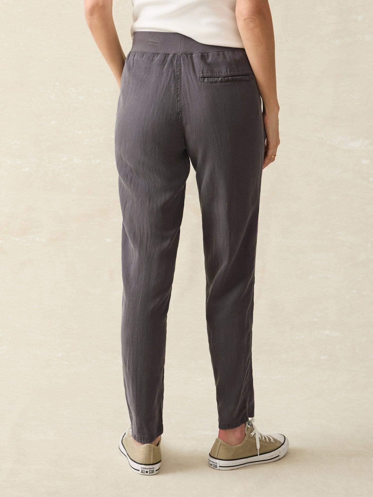 Arlie Pant - Faded Black - Faherty Brand