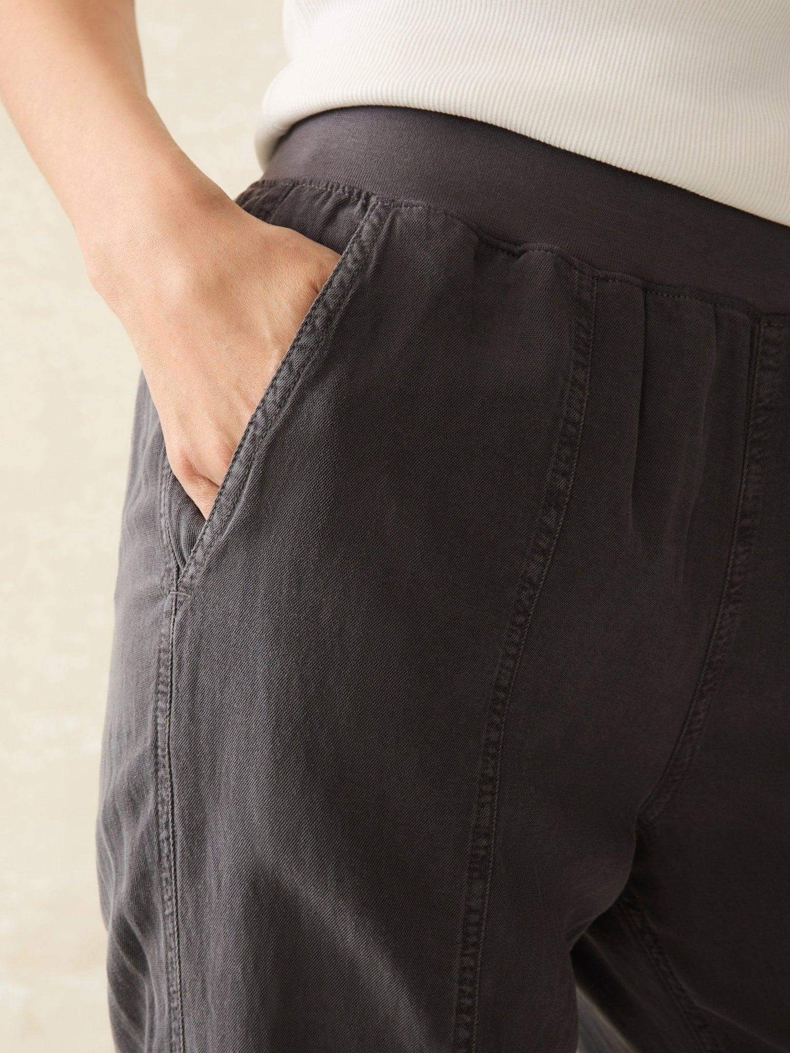 Arlie Pant - Faded Black - Faherty Brand
