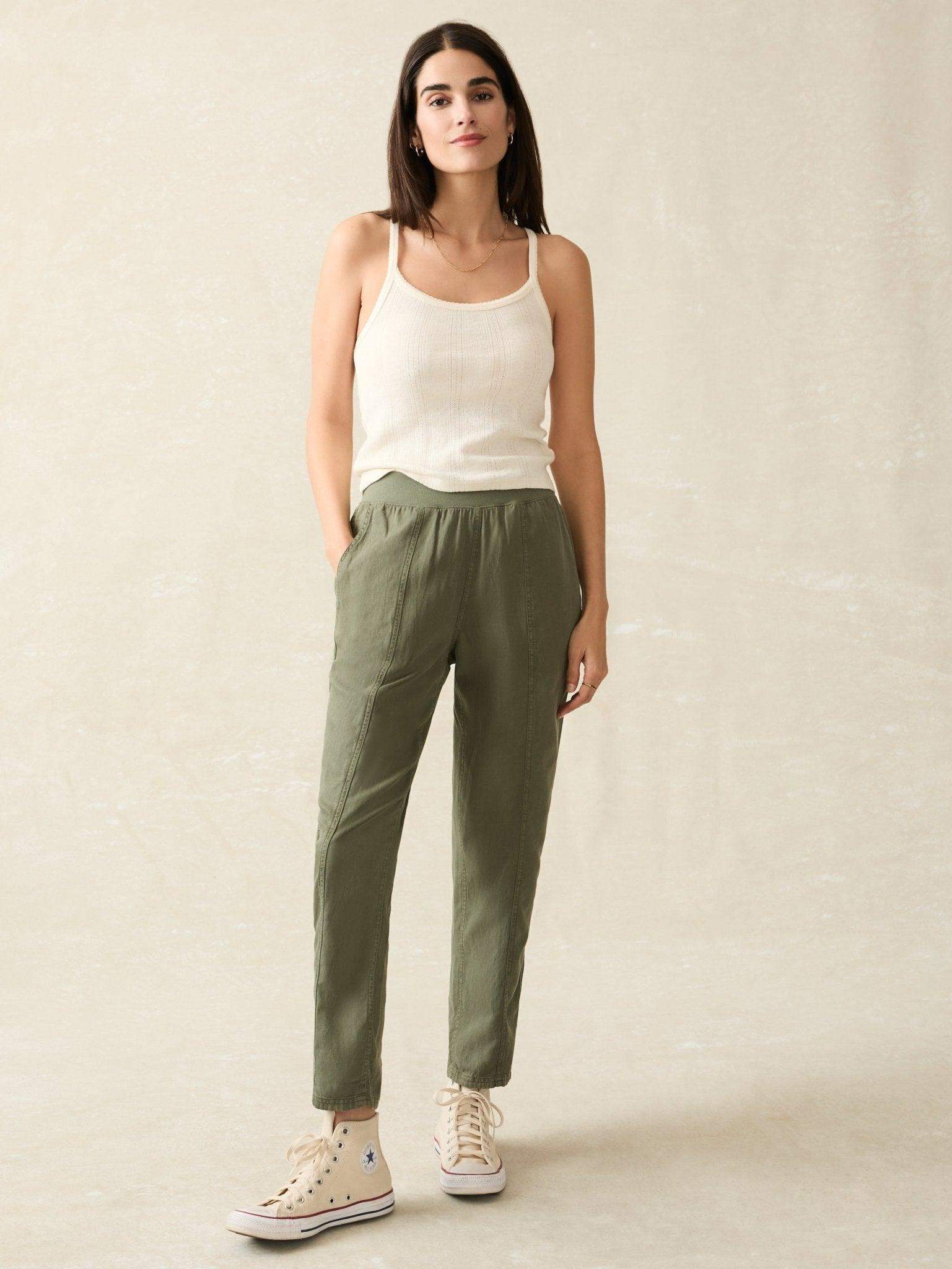 Arlie Pant - Thyme - Faherty Brand