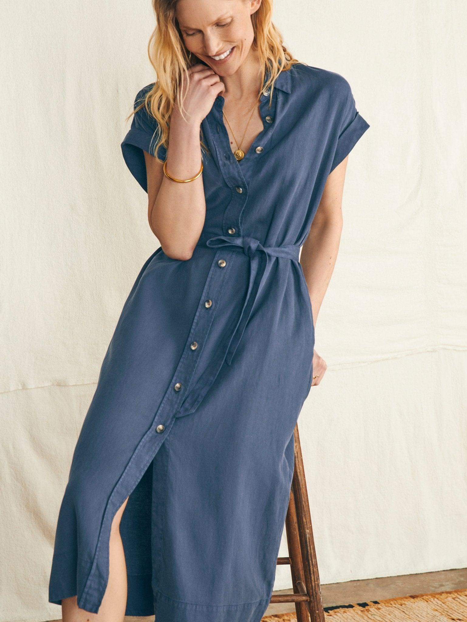 Arlie Shirtdress Navy Blazer