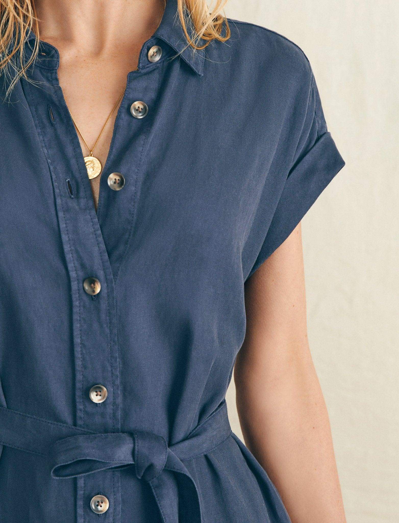 Arlie Shirtdress - Navy Blazer